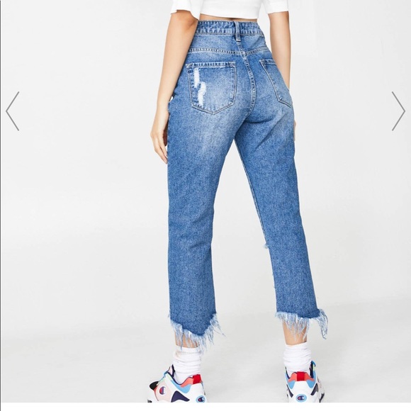 cropped boyfriend jeans - Picture 2 of 3